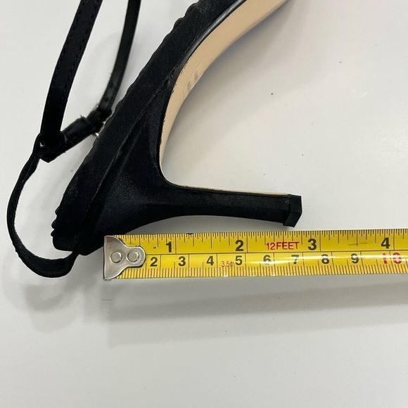 Johnathan Kayne Footwear Open Toe Heels Jeweled Ankle Strap Black/Purple Sz 10.5 - Picture 10 of 13